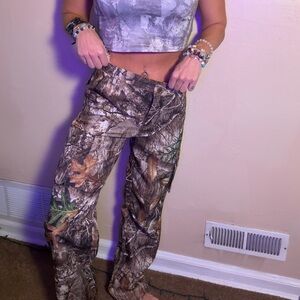 NEW Camo Realtree Cargo Pants Baggy
